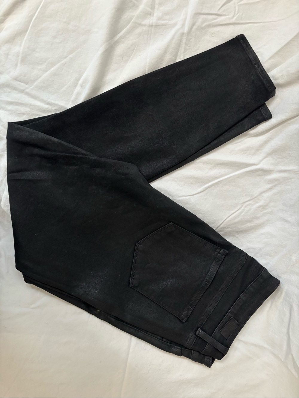 PAIGE Hoxton Ankle Women’s Black Coated Skinny Jeans